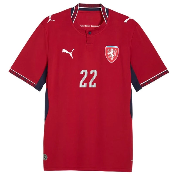 Tjeckien Soucek 22 Fotbollströja Hemma VM 2026