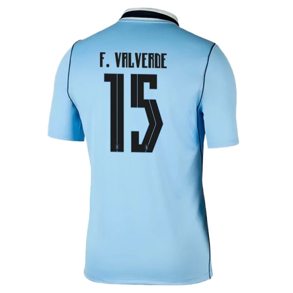 Uruguay Federico Valverde 15 Fotbollströja Hemma VM 2026 Uruguay Federico Valverde 15 Fotbollströja Hemma VM 2026
