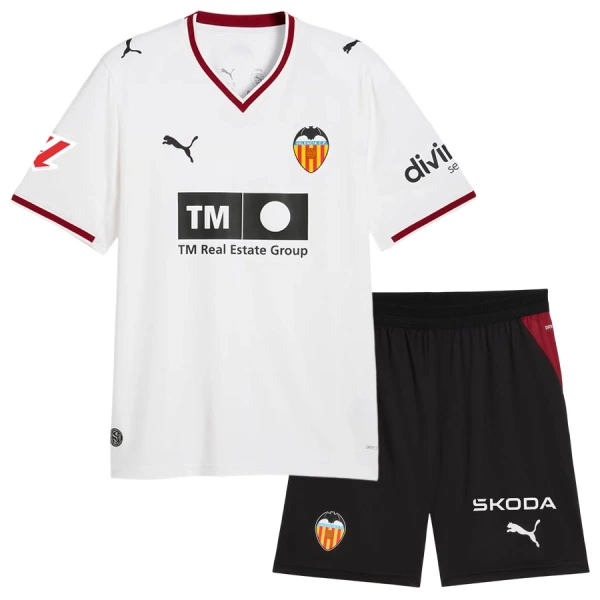 Valencia CF Fotbollströja Barn Hemma 2026/27 Valencia CF Fotbollströja Barn Hemma 2026/27