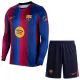 FC Barcelona Fotbollströja Barn Hemma 2026/27 Långärmad FC Barcelona Fotbollströja Barn Hemma 2026/27 Långärmad