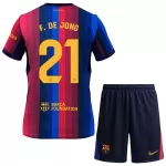 FC Barcelona Frenkie de Jong 21 Fotbollströja Barn Hemma 2026/27