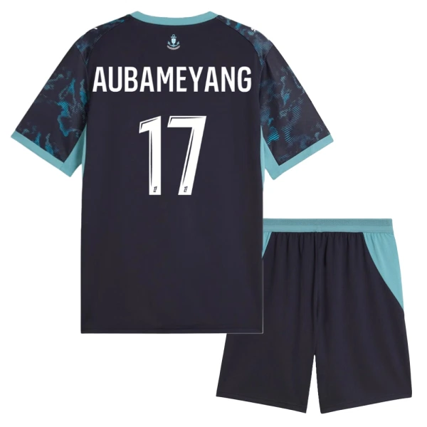 Olympique Marseille Aubameyang 17 Fotbollströja Barn Borta 2026/27