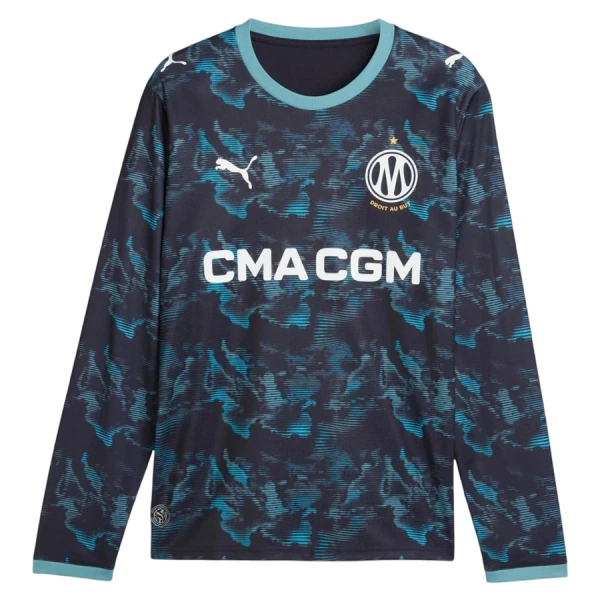 Olympique Marseille Fotbollströja Borta 2026/27 Långärmad Olympique Marseille Fotbollströja Borta 2026/27 Långärmad