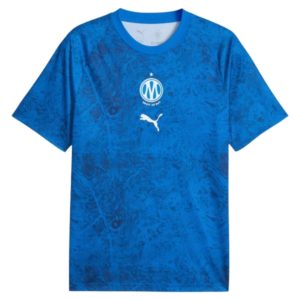 Olympique Marseille Pre-Match Fotbollströja 2026/27 Blå Olympique Marseille Pre-Match Fotbollströja 2026/27 Blå