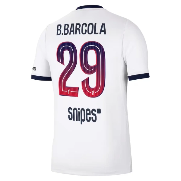 Paris Saint-Germain Bradley Barcola 29 Fotbollströja Borta 2026/27