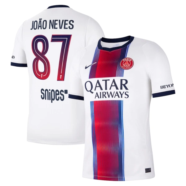 Paris Saint-Germain Joao Neves 87 Fotbollströja Borta 2026/27 Paris Saint-Germain Joao Neves 87 Fotbollströja Borta 2026/27
