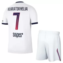 Paris Saint-Germain Kvaratskhelia 7 Fotbollströja Barn Borta 2026/27