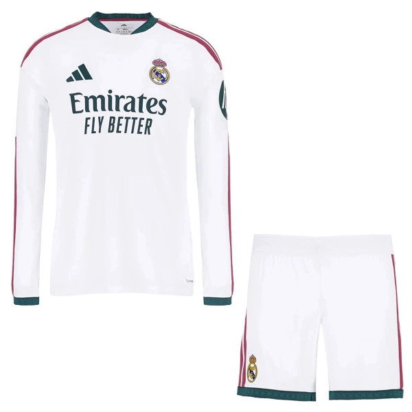 Real Madrid Fotbollströja Barn Hemma 2026/27 Långärmad Real Madrid Fotbollströja Barn Hemma 2026/27 Långärmad