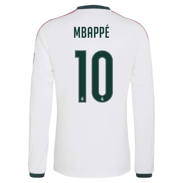 Real Madrid Mbappé 10 Fotbollströja Hemma 2026/27 Långärmad Real Madrid Mbappé 10 Fotbollströja Hemma 2026/27 Långärmad
