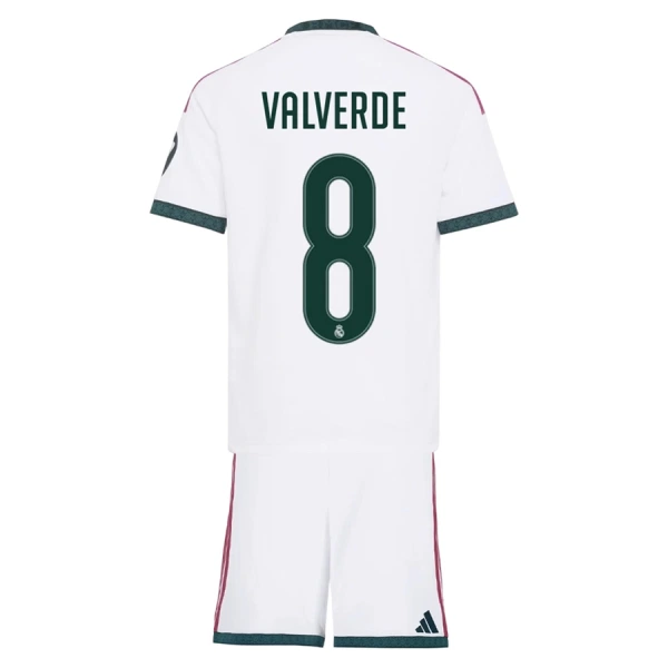 Real Madrid Valverde 8 Fotbollströja Barn Hemma 2026/27 Real Madrid Valverde 8 Fotbollströja Barn Hemma 2026/27
