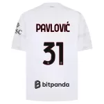 AC Milan Pavlovic 31 Fotbollströja Borta 2026/27