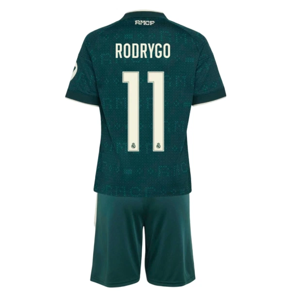 Real Madrid Rodrygo 11 Fotbollströja Barn Borta 2026/27 Real Madrid Rodrygo 11 Fotbollströja Barn Borta 2026/27