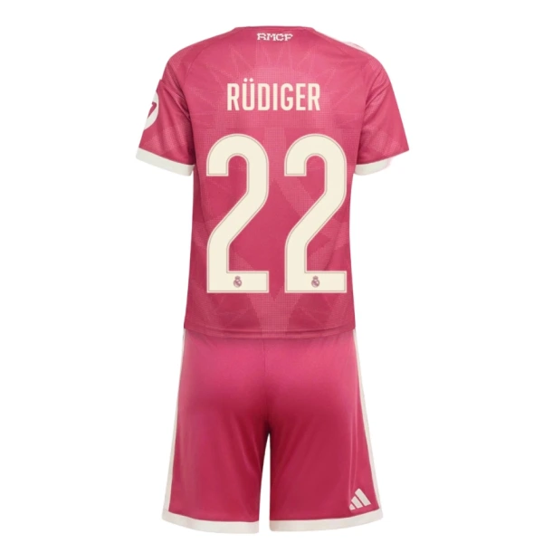 Real Madrid Rudiger 22 Fotbollströja Barn Tredje 2026/27 Real Madrid Rudiger 22 Fotbollströja Barn Tredje 2026/27