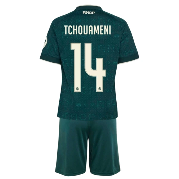 Real Madrid Tchouaméni 14 Fotbollströja Barn Borta 2026/27