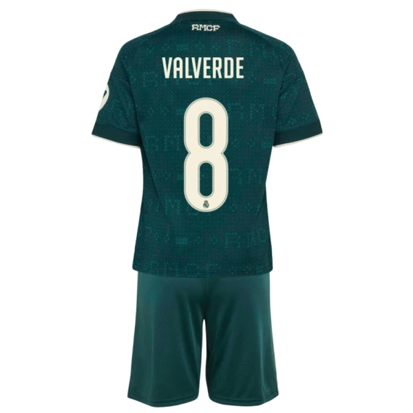Real Madrid Valverde 8 Fotbollströja Barn Borta 2026/27