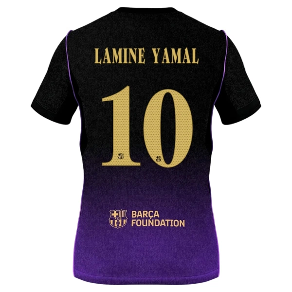 FC Barcelona Lamine Yamal 10 Fotbollströja Barn Borta 2026/27