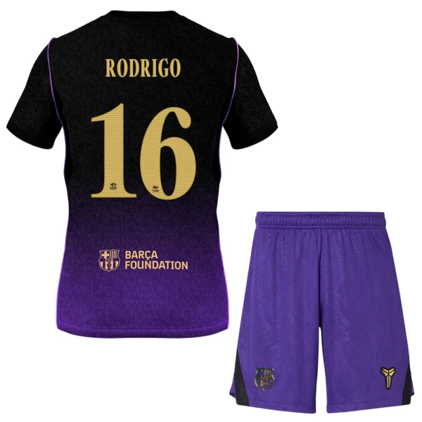 FC Barcelona Rodrigo 16 Fotbollströja Barn Borta 2026/27 FC Barcelona Rodrigo 16 Fotbollströja Barn Borta 2026/27