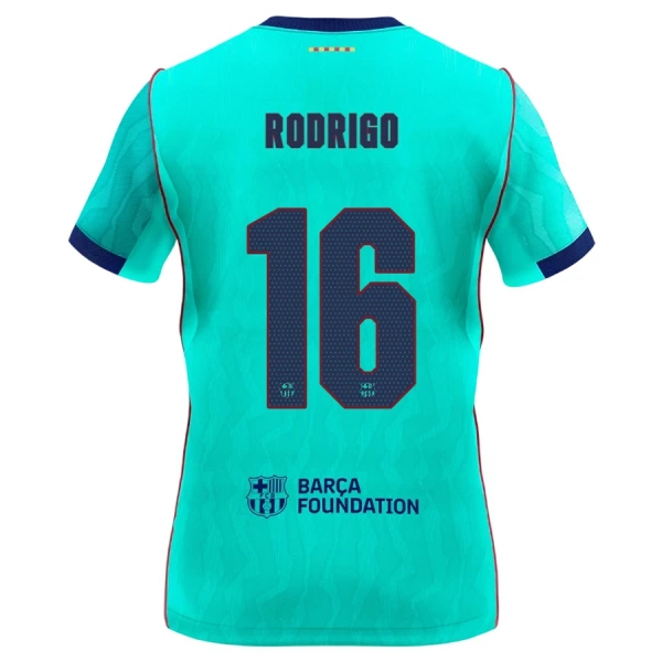 FC Barcelona Rodrigo 16 Fotbollströja Barn Tredje 2026/27