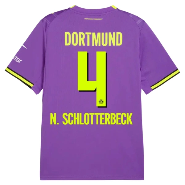 Borussia Dortmund N. Schlotterbeck 4 Fotbollströja Tredje 2026/27 Borussia Dortmund N. Schlotterbeck 4 Fotbollströja Tredje 2026/27