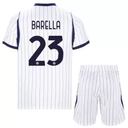 Inter Milan Barella 23 Fotbollströja Barn Borta 2026/27 Inter Milan Barella 23 Fotbollströja Barn Borta 2026/27