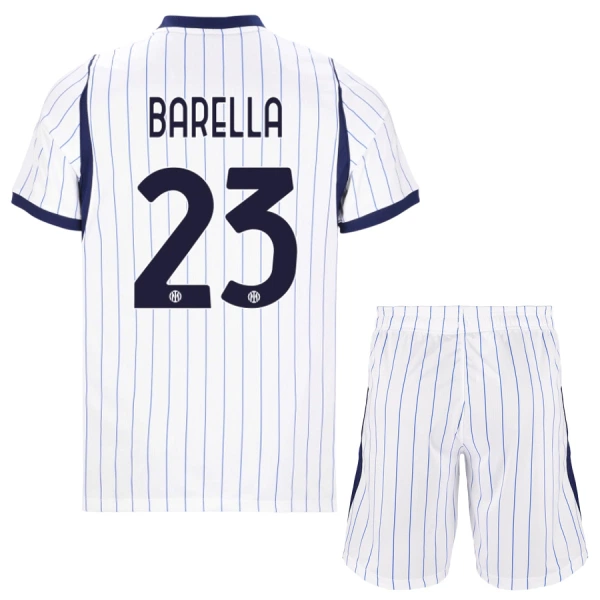 Inter Milan Barella 23 Fotbollströja Barn Borta 2026/27