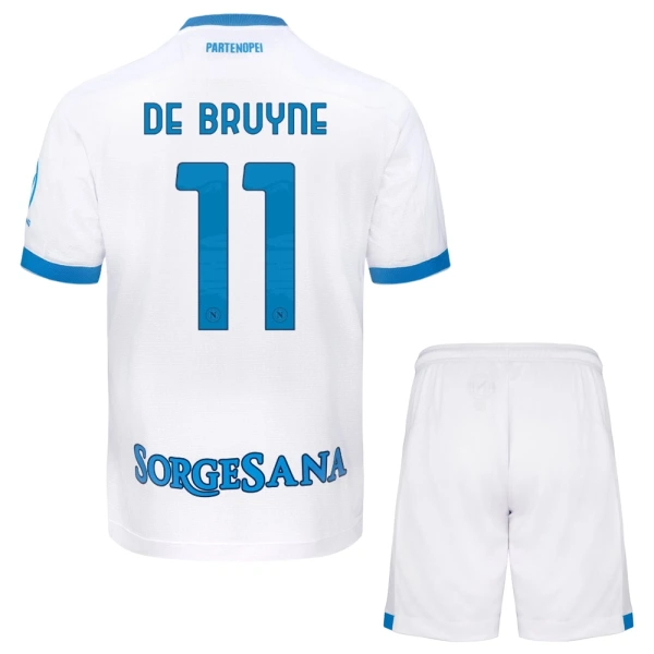 Napoli De Bruyne 11 Fotbollströja Barn Borta 2026/27 Napoli De Bruyne 11 Fotbollströja Barn Borta 2026/27
