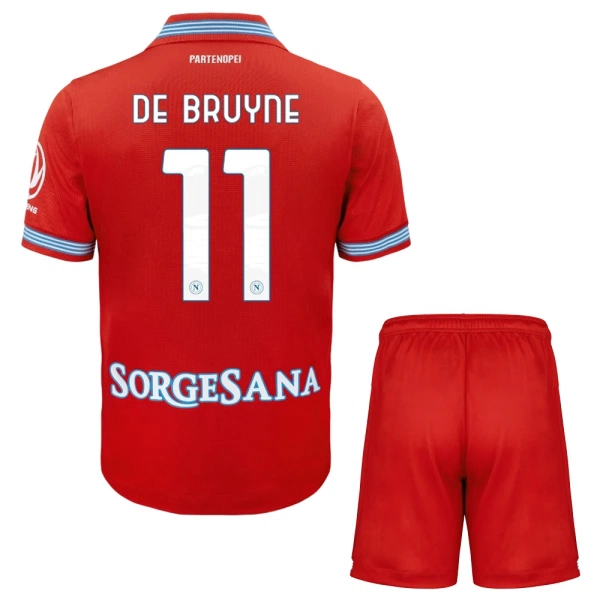 Napoli De Bruyne 11 Fotbollströja Barn Tredje 2026/27 Napoli De Bruyne 11 Fotbollströja Barn Tredje 2026/27