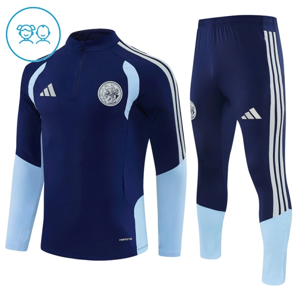 Ajax Amsterdam Träningströjasats Quarter-Zip Barn 2026/27 Blå Ajax Amsterdam Träningströjasats Quarter-Zip Barn 2026/27 Blå