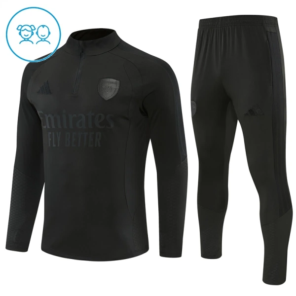 Arsenal Träningströjasats Quarter-Zip Barn 2026/27 Svart
