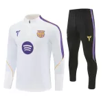 Barcelona Träningströjasats Quarter-Zip 2026/27 Vit
