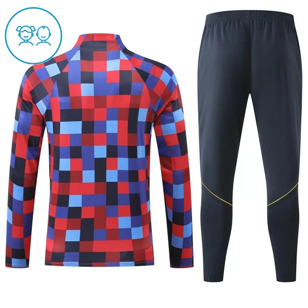 Barcelona Träningströjasats Quarter-Zip Barn 2026/27 Röd