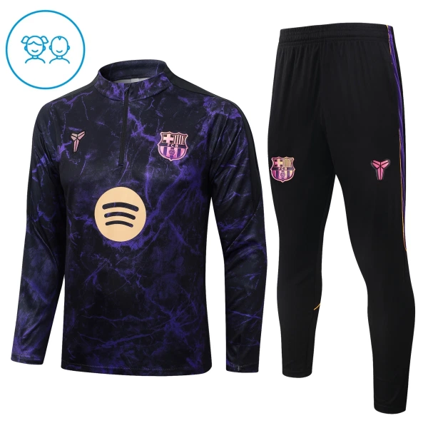 Barcelona Träningströjasats Quarter-Zip Barn 2026/27 Svart Barcelona Träningströjasats Quarter-Zip Barn 2026/27 Svart