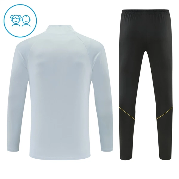 Barcelona Träningströjasats Quarter-Zip Barn 2026/27 Vit