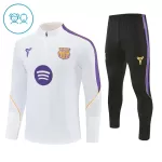 Barcelona Träningströjasats Quarter-Zip Barn 2026/27 Vit