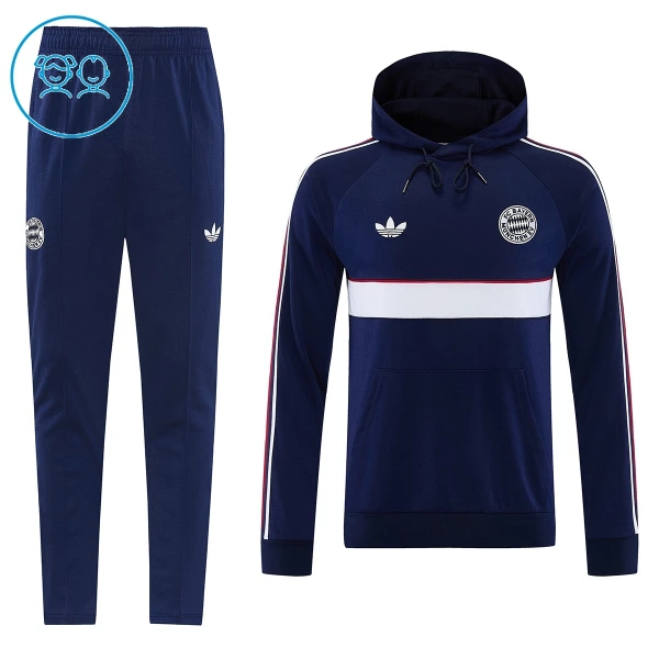 Bayern München Hoodie Träningströjasats Barn 2026/27 Navy Bayern München Hoodie Träningströjasats Barn 2026/27 Navy