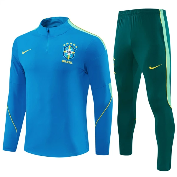 Brasilien Träningströjasats Quarter-Zip 2026/27 Blå Brasilien Träningströjasats Quarter-Zip 2026/27 Blå