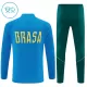 Brasilien Träningströjasats Quarter-Zip Barn 2026/27 Blå