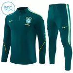 Brasilien Träningströjasats Quarter-Zip Barn 2026/27 Grön