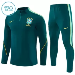 Brasilien Träningströjasats Quarter-Zip Barn 2026/27 Grön