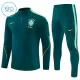 Brasilien Träningströjasats Quarter-Zip Barn 2026/27 Grön Brasilien Träningströjasats Quarter-Zip Barn 2026/27 Grön
