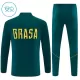 Brasilien Träningströjasats Quarter-Zip Barn 2026/27 Grön