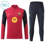 FC Barcelona Träningströjasats Quarter-Zip Barn 2026/27 Röd