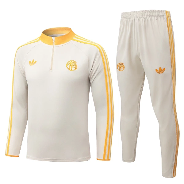 FC Bayern München Träningströjasats Quarter-Zip 2026/27 Vit