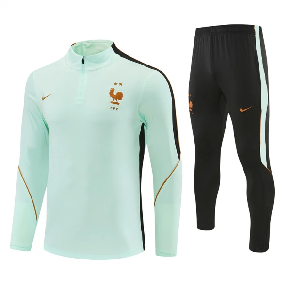 Frankrike Träningströjasats Quarter-Zip 2026/27 Vit