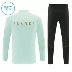 Frankrike Träningströjasats Quarter-Zip Barn 2026/27 Vit