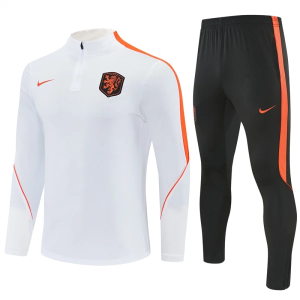 Holland Träningströjasats Quarter-Zip 2026/27 Vit Holland Träningströjasats Quarter-Zip 2026/27 Vit