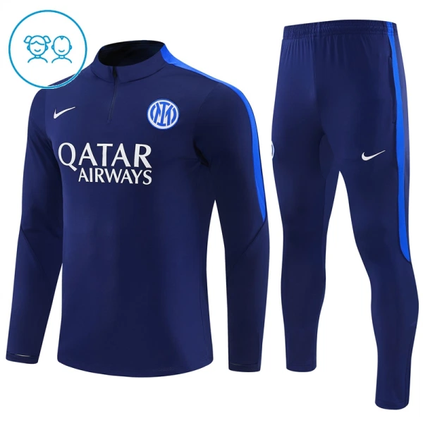 Inter Milan Träningströjasats Quarter-Zip Barn 2026/27 Blå