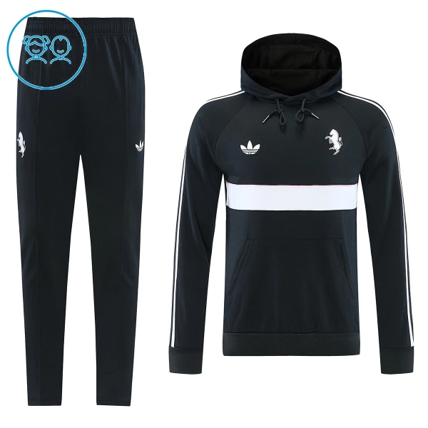 Juventus Hoodie Träningströjasats Barn 2026/27 Svart Juventus Hoodie Träningströjasats Barn 2026/27 Svart