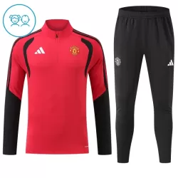 Manchester United Träningströjasats Quarter-Zip Barn 2026/27 Röd Manchester United Träningströjasats Quarter-Zip Barn 2026/27 Röd