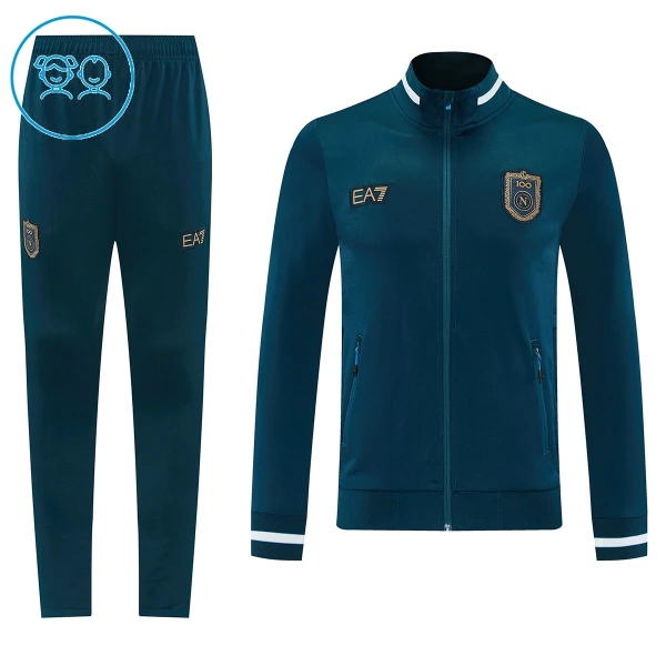 Napoli Träningsjacka kostymer Barn 2026/27 Navy Napoli Träningsjacka kostymer Barn 2026/27 Navy